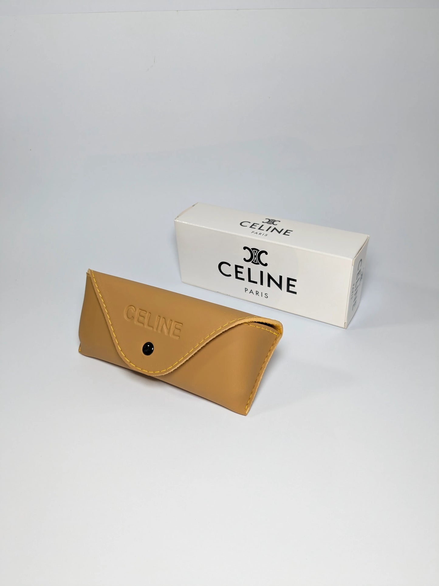 Cee Line - md004 (2) Diamond Cut Gradient lenses with Rimless Golden Metal Frame Sunglasses (Box Included)