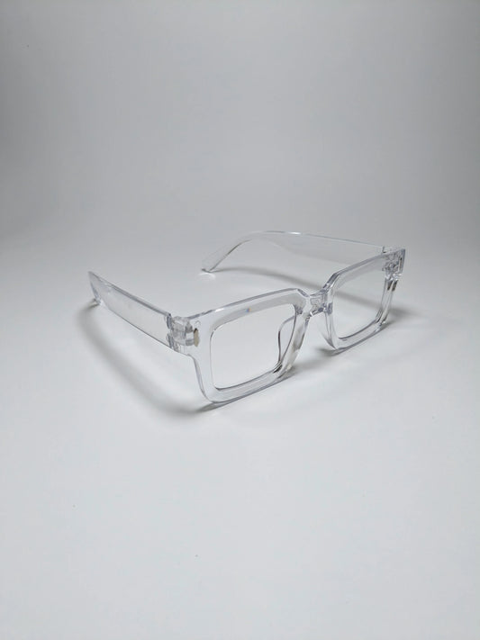 Pra Da - md001 Transparent Square Shape Glasses with Box
