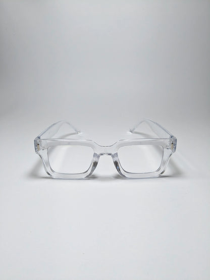 Pra Da - md001 Transparent Square Shape Glasses with Box