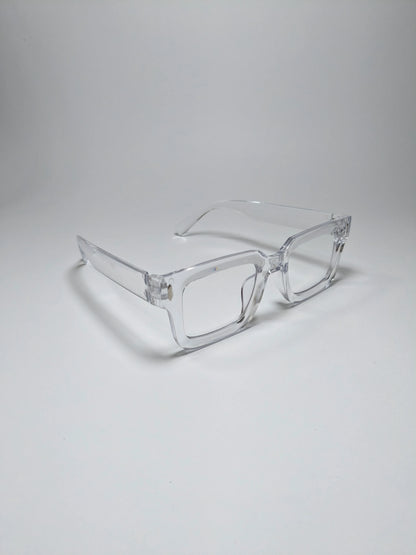 Pra Da - md001 Transparent Square Shape Glasses with Box
