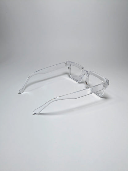 Pra Da - md001 Transparent Square Shape Glasses with Box