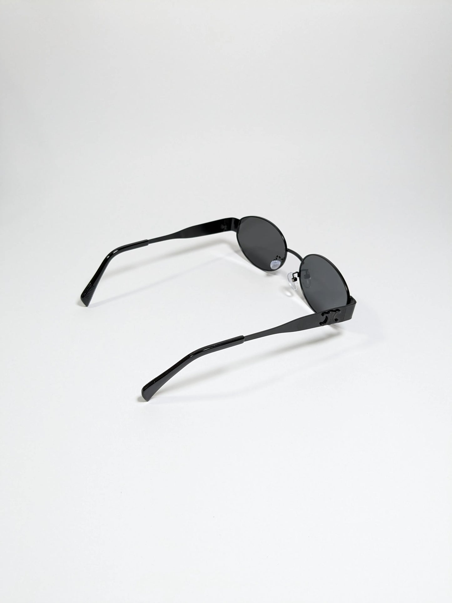 Cee line - md001 (2) Golden Oval Shape Frame and Lens Modern Design Sunglasses with Box